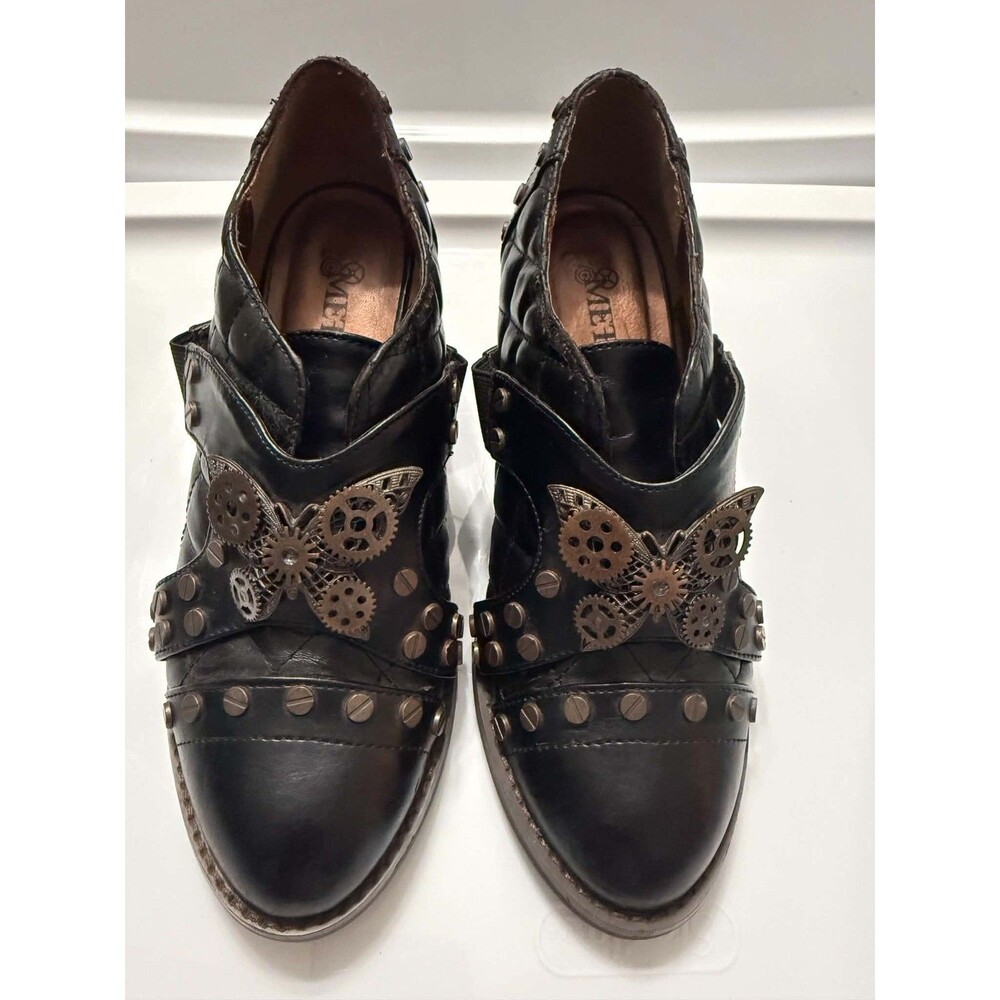 Metropolis Hades ICON Steampunk Victorian Heel Gears Rivets Butterfly Size 6